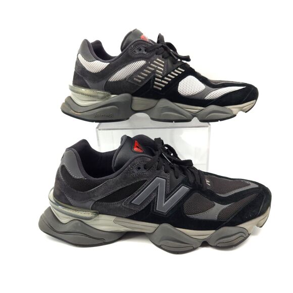 New Balance 9060 Shoes Men Size 13 Women 14.5 Black Castlerock Grey Running